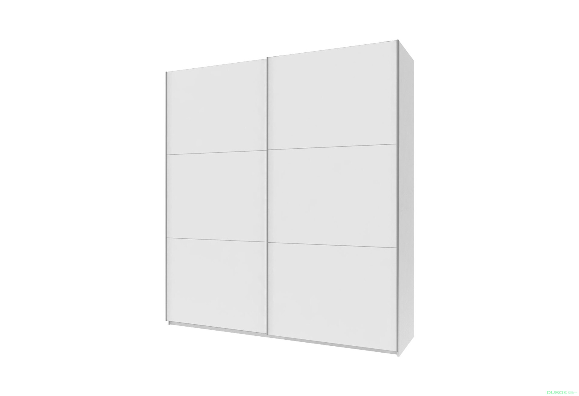 Fotografie 1 - Skříň G-Caiser Doros s 2 dveřmi DTD, 220 cm, bílá