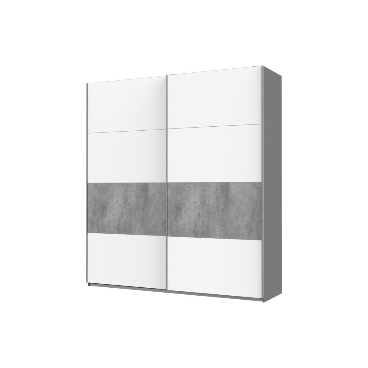 

Skříň G-Caiser Doros s 2 dveřmi DTD, 220 cm, antracit / bílá, vklad beton