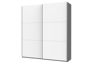 Skříň G-Caiser Doros s 2 dveřmi DTD, 220 cm, antracit / bílá