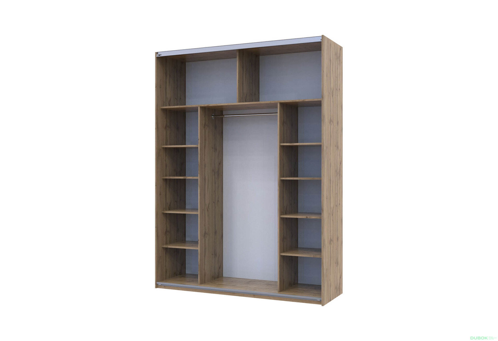 Fotografie 3 - Skříň s posuvnými dveřmi Taho 2 Zrcadla 180x60x240 G-Caiser