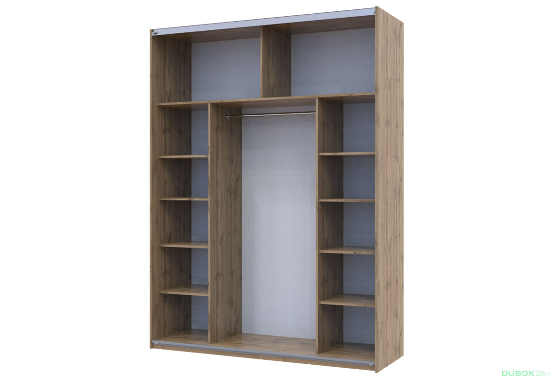 Fotografie 3 - Skříň s posuvnými dveřmi Taho 2 Zrcadla 180x60x240 G-Caiser