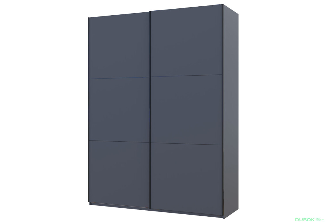 Skříň G-Caiser Doros s 2 dveřmi DTD, 160 cm, grafit