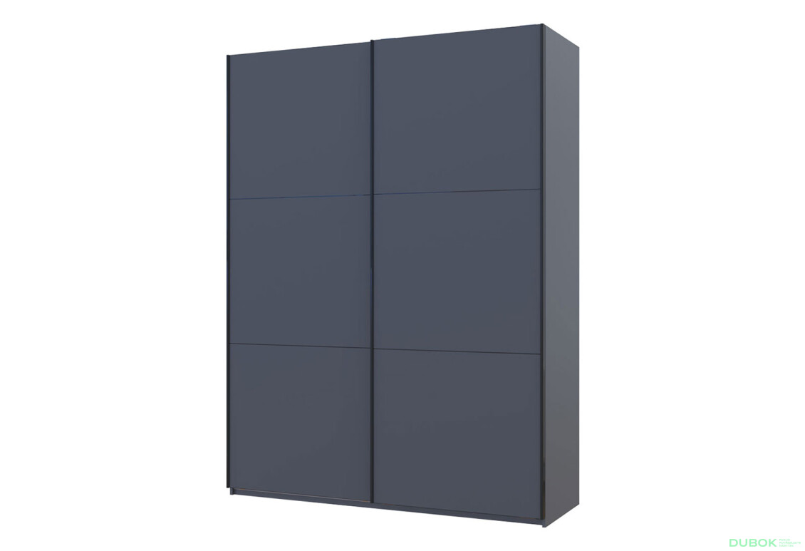 Skříň G-Caiser Doros s 2 dveřmi DTD, 180 cm, grafit