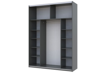 Skříň G-Caiser Doros s 2 dveřmi DTD, 180 cm, grafit