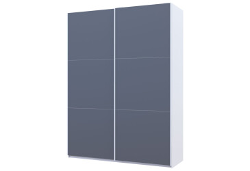 Skříň s posuvnými dveřmi Bílý Grafit 2 DTD / 3 části 160x60x240 G-Caiser
