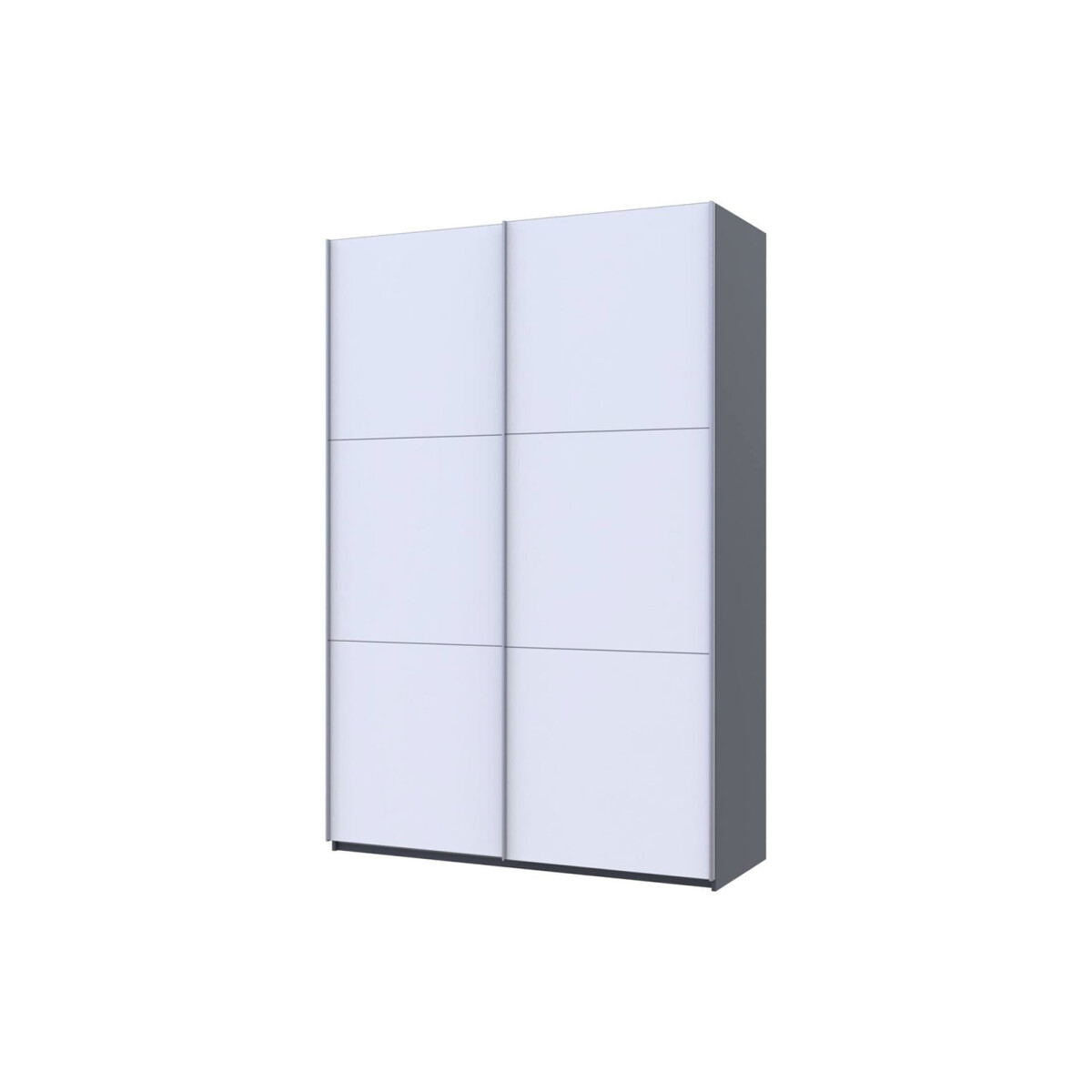 

Skříň G-Caiser Doros s 2 dveřmi, 160 cm, grafit / bílá