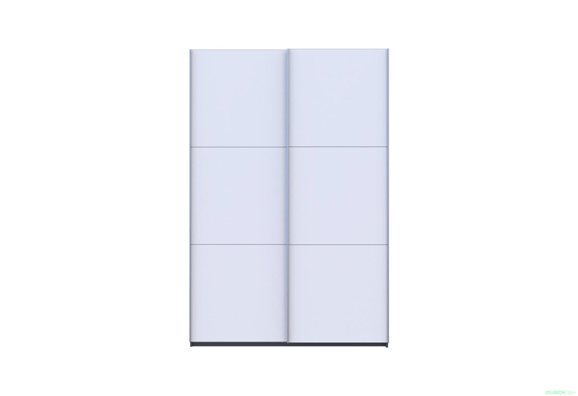 Fotografie 2 - Skříň G-Caiser Doros s 2 dveřmi, 160 cm, grafit / bílá