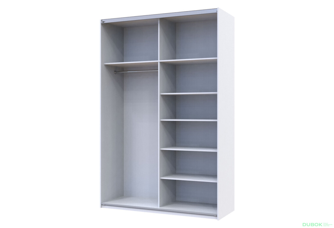 Fotografie 4 - Skříň G-Caiser Doros s 2 dveřmi DTD, 160 cm, bílá
