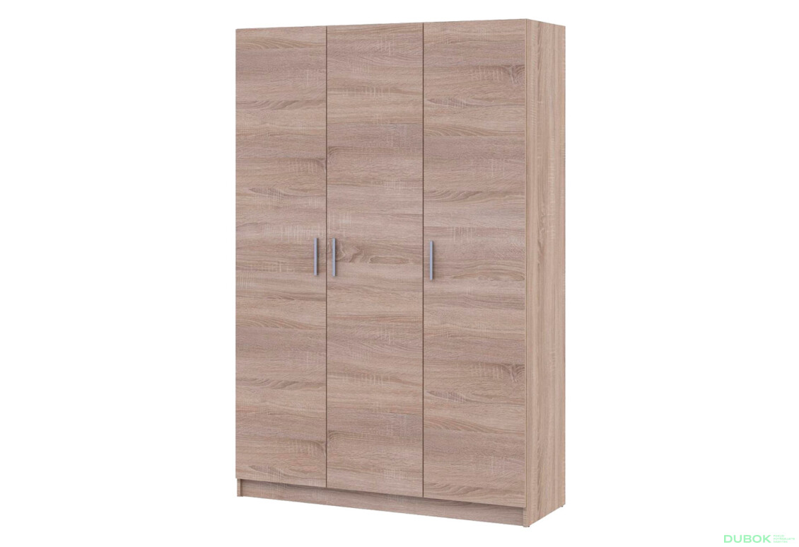 Skříň Promo se 3 dveřmi 135 cm, Dub Sonoma