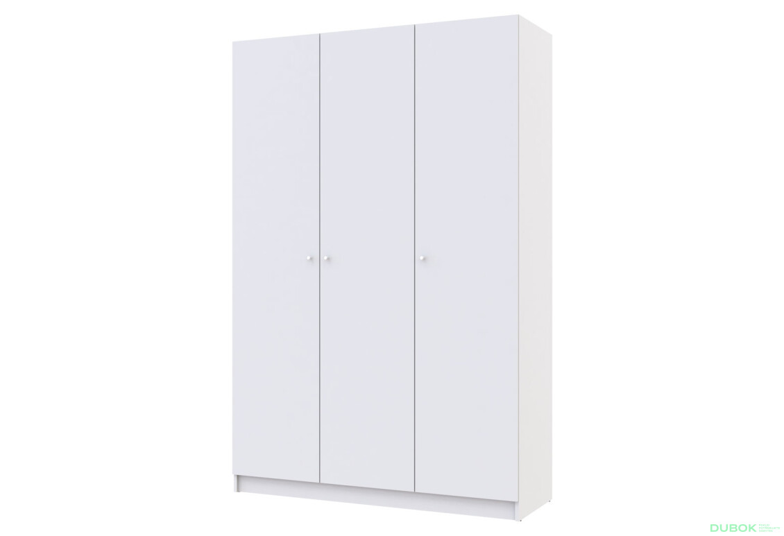Skříň Promo se 3 dveřmi 135 cm, bílá
