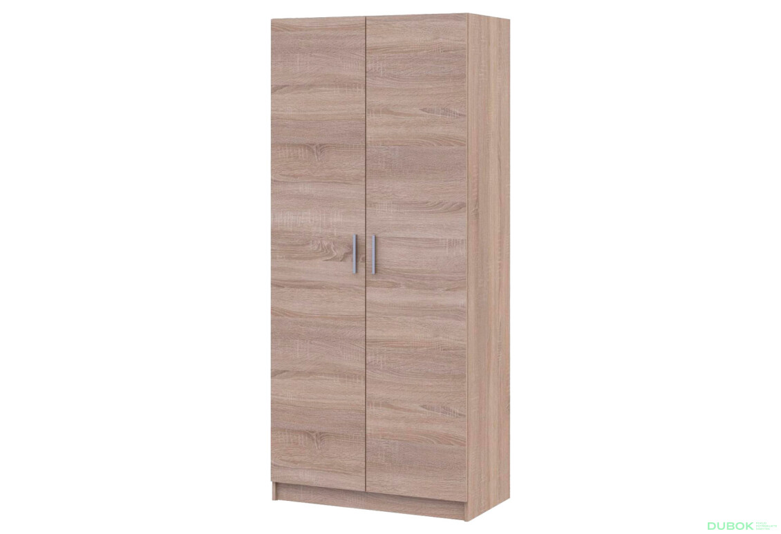 Skříň Promo s 2 dveřmi 90 cm, Dub Sonoma - Fotografie 1 Fotografie 1 - Skříň Promo s 2 dveřmi 90 cm, Dub Sonoma