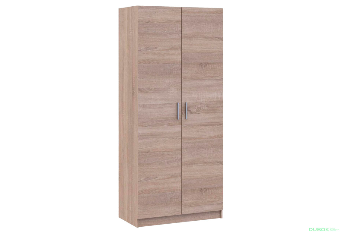 Skříň Promo s 2 dveřmi 90 cm, Dub Sonoma - Fotografie 3 Fotografie 3 - Skříň Promo s 2 dveřmi 90 cm, Dub Sonoma