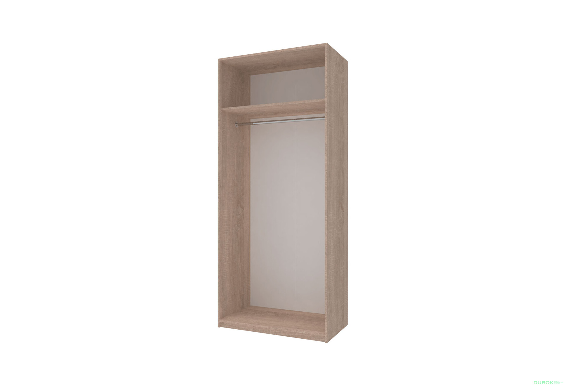 Skříň Promo s 2 dveřmi 90 cm, Dub Sonoma - Fotografie 4 Fotografie 4 - Skříň Promo s 2 dveřmi 90 cm, Dub Sonoma