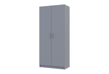 Skříň na oblečení s policemi 2 DTD 90x48x204 Šedá