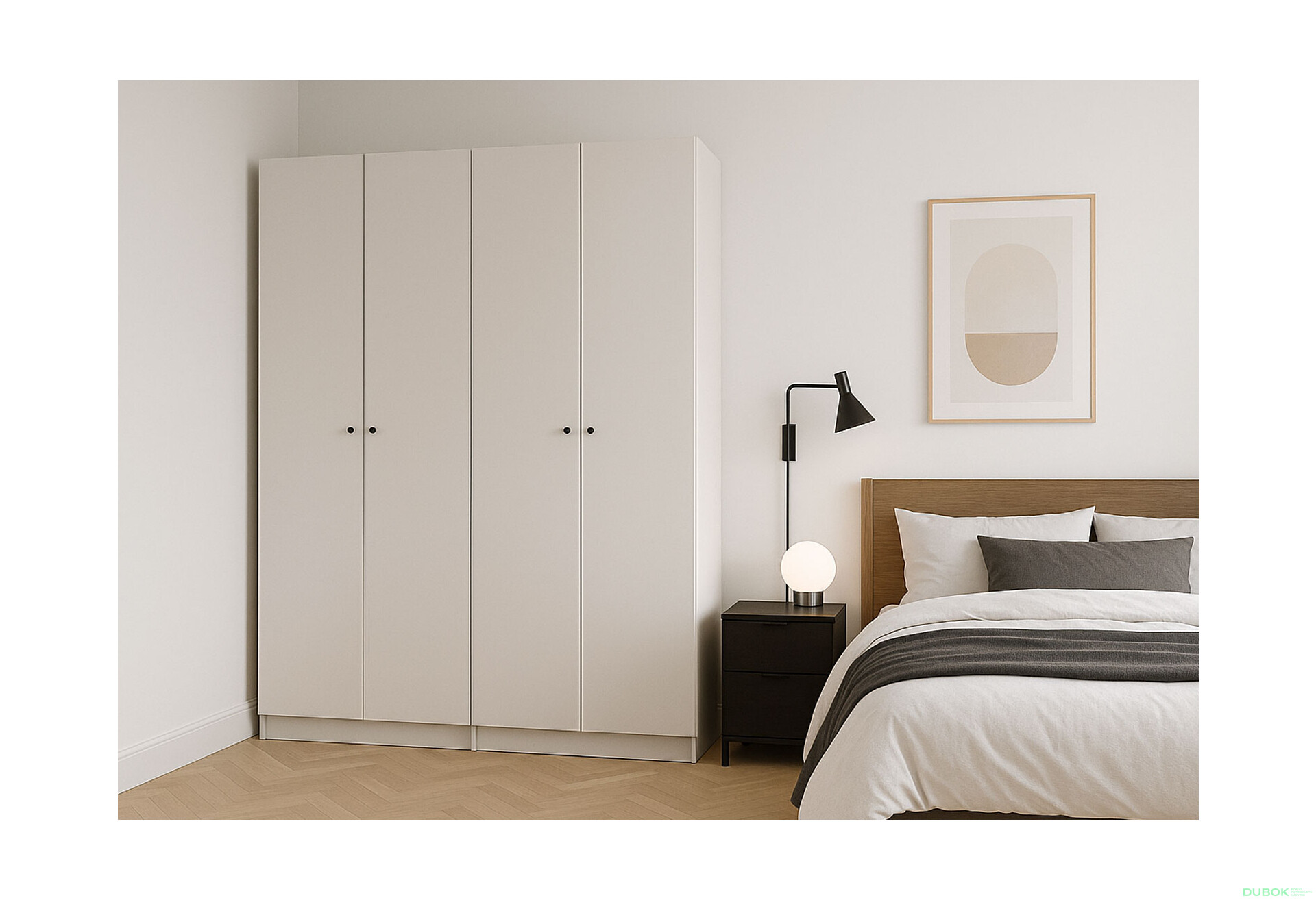 Fotografie 2 - Skříň Promo se 4 dveřmi 180 cm Kašmír