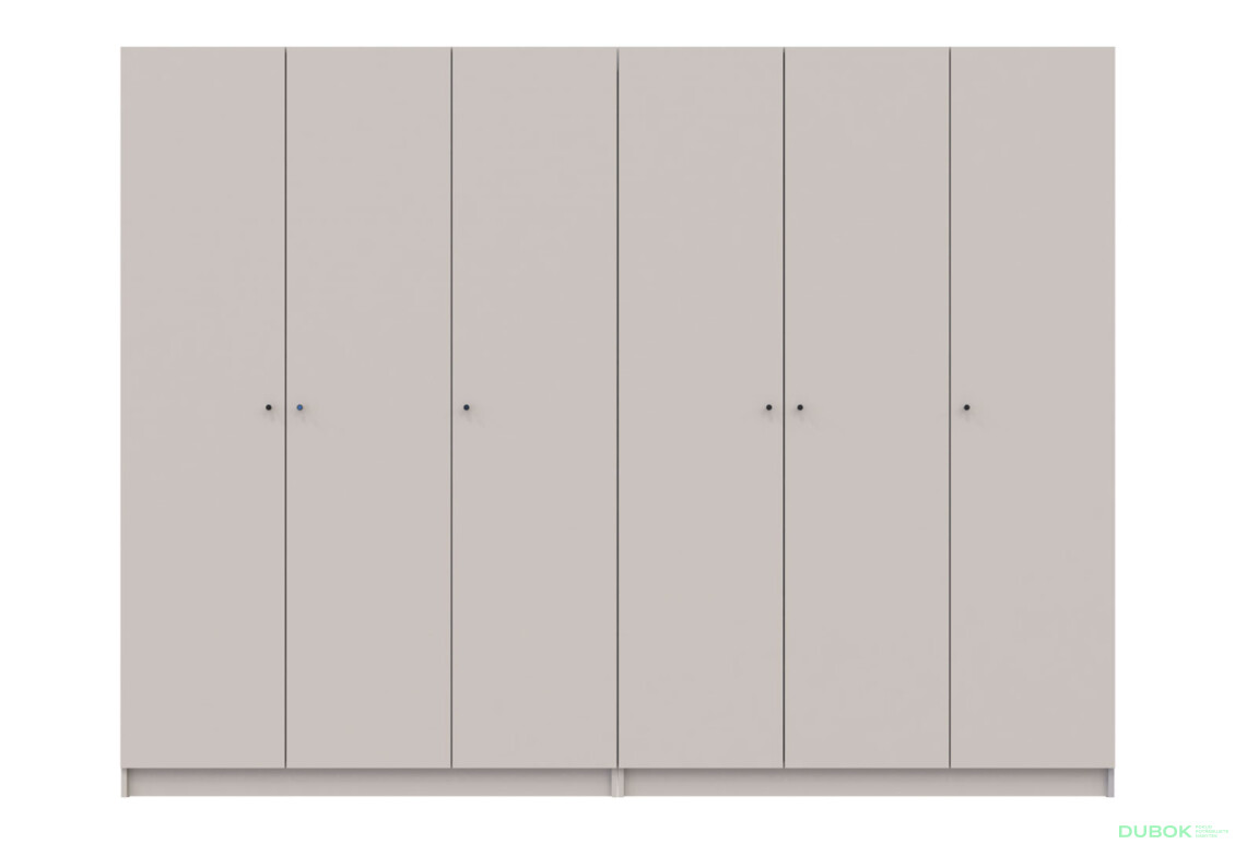 Skříň Promo se 6 dveřmi 270 cm Kašmír - Fotografie 3 Fotografie 3 - Skříň Promo se 6 dveřmi 270 cm Kašmír