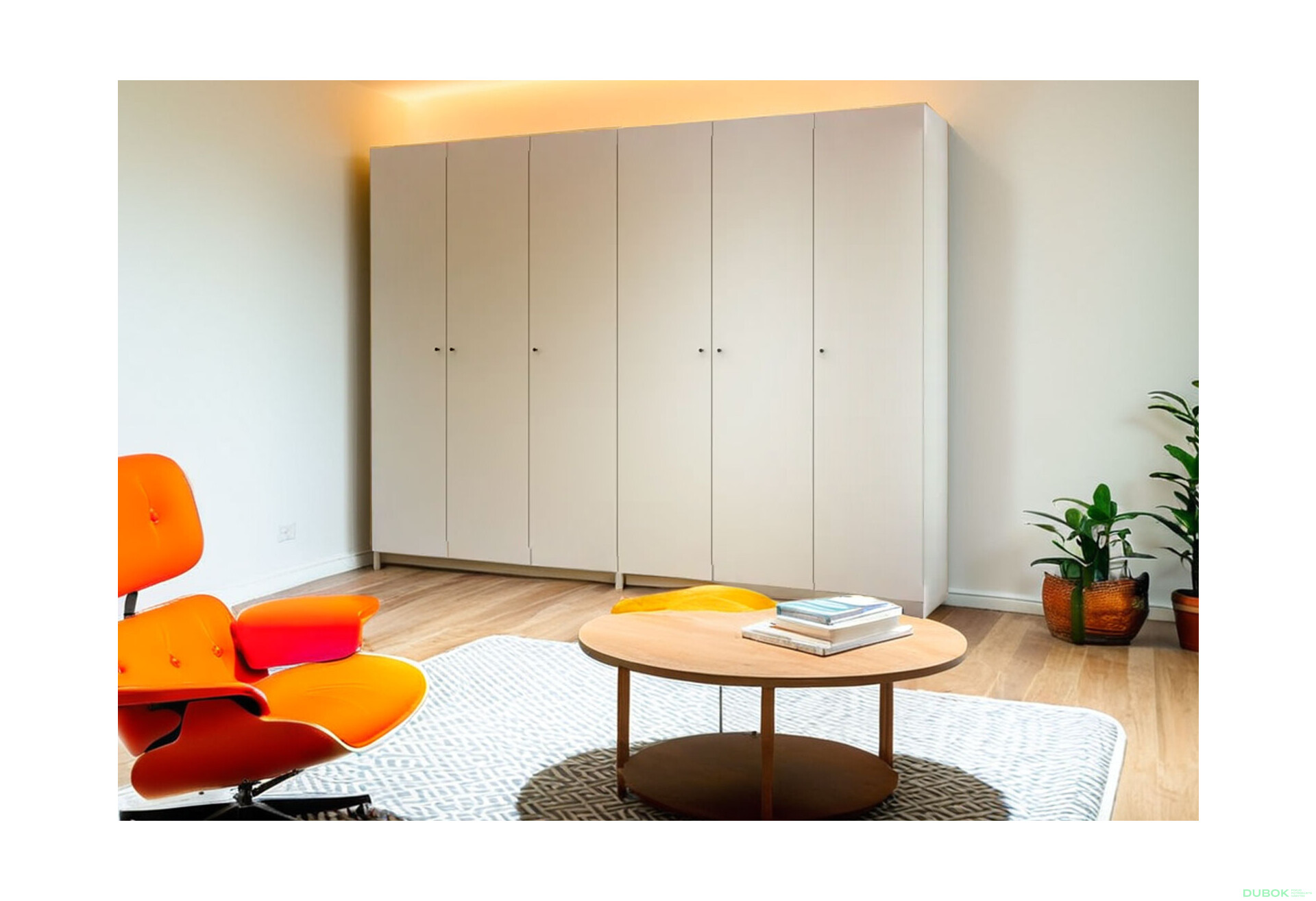 Fotografie 2 - Skříň Promo se 6 dveřmi 270 cm Kašmír