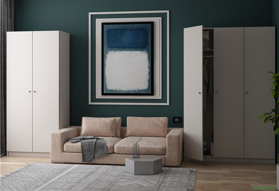 Fotografie 2 - Skříň Promo se 3 dveřmi 135 cm kašmír