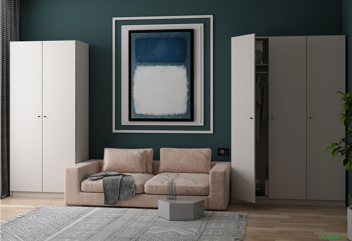 Fotografie 2 - Skříň Promo se 2 dveřmi 90 cm kašmír