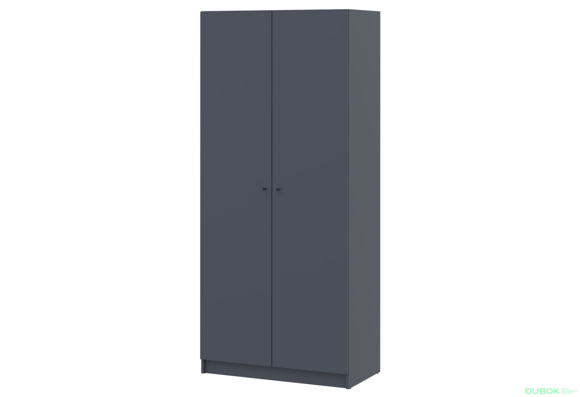 Skříň Promo s policemi 2 DTD 90x48x204 Grafit