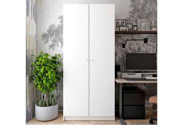 Skříň Promo s policemi 2 DTD 90x48x204 Bílá