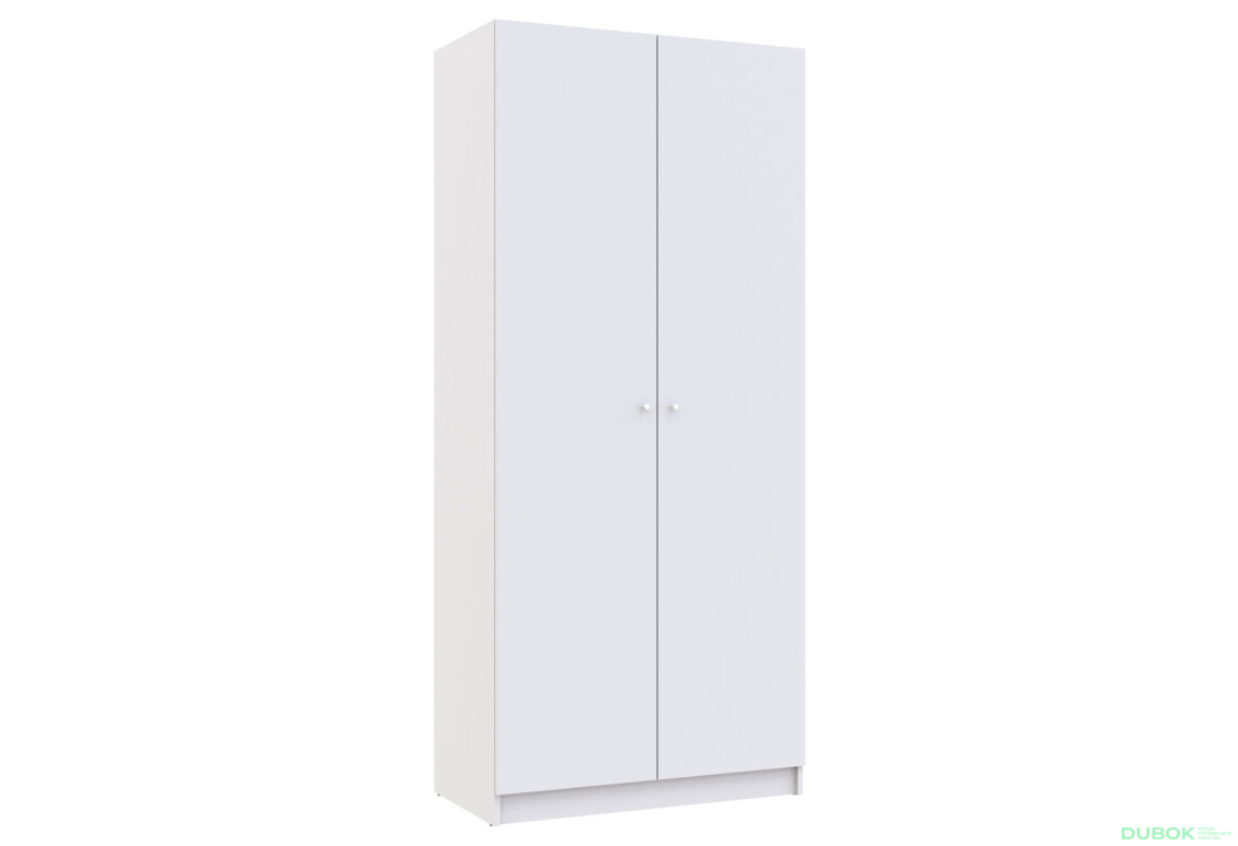 Fotografie 4 - Skříň Promo s policemi 2 DTD 90x48x204 Bílá
