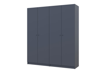 Skříň Promo s policemi 2+2 DTD 180×48×204 Grafit