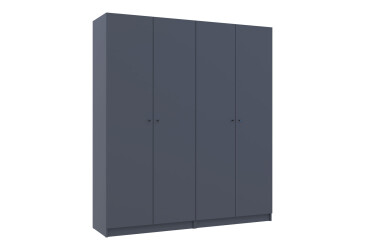 Skříň Promo s policemi 2+2 DTD 180×48×204 Grafit