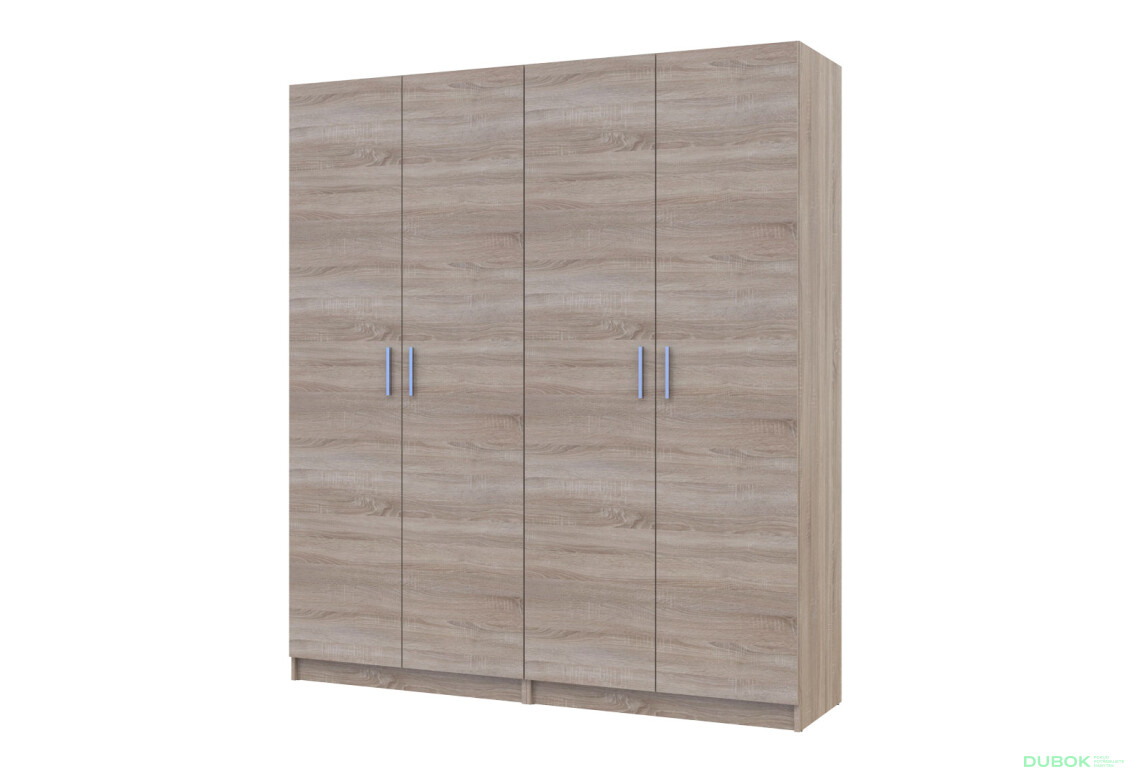 Skříň Promo s policemi 2+2 DTD 180×48×204 Dub sonoma
