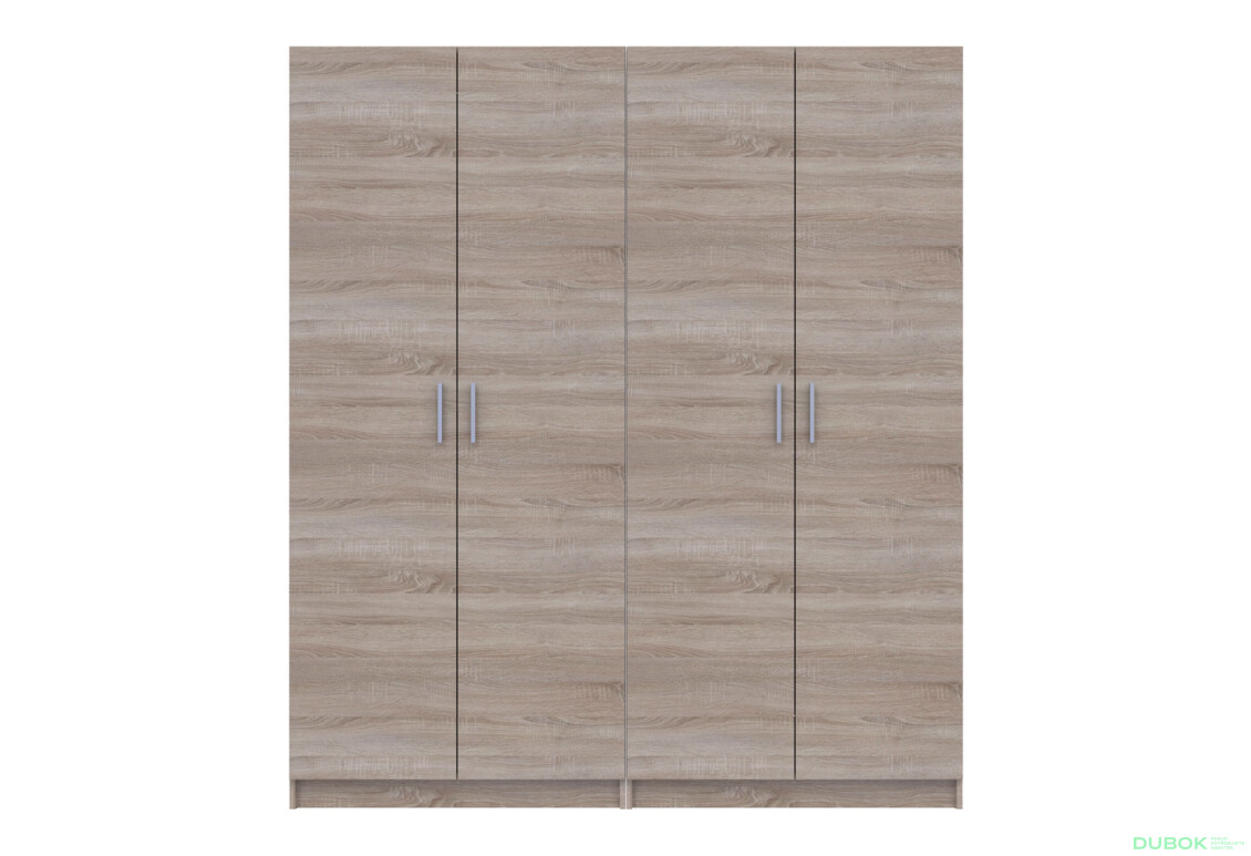Fotografie 11 - Skříň Promo s policemi 2+2 DTD 180×48×204 Dub sonoma