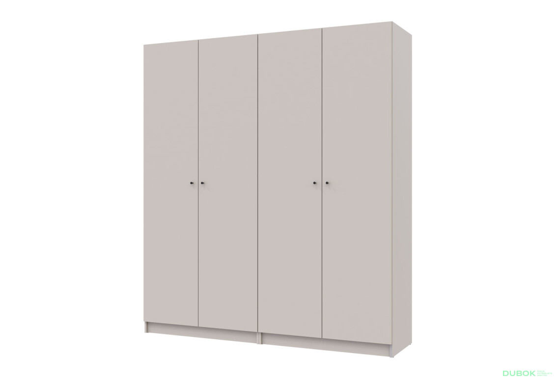 Skříň Promo s policemi 2+2 DTD 180×48×204 Kašmír