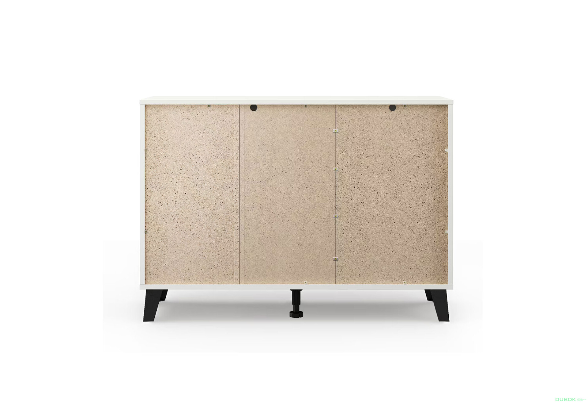 Fotografie 7 - Komoda Borg 1d3s bílá / kašmír