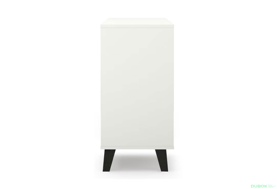 Fotografie 6 - Komoda Borg 1d3s bílá / kašmír