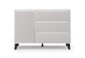 Fotografie 2 - Komoda Borg 1d3s bílá / kašmír