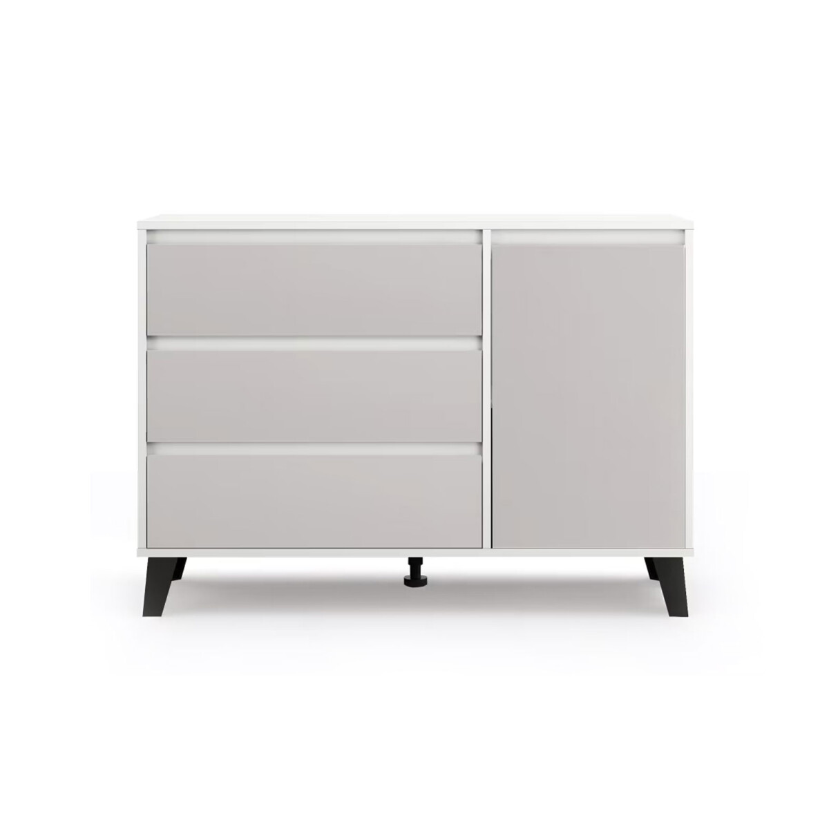 

Komoda Borg 1d3s bílá / kašmír