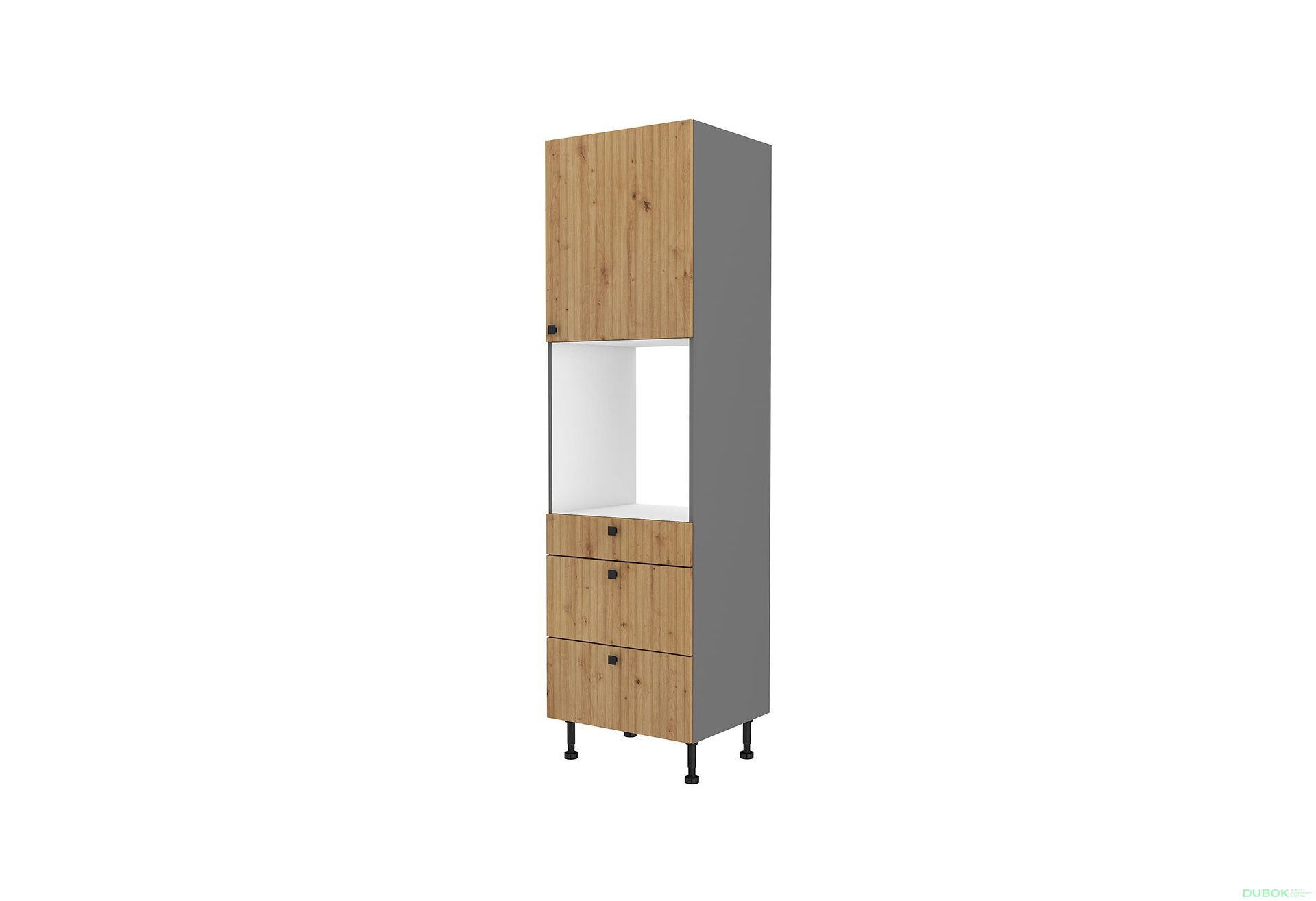Fotografie 1 - 60 DPS-215 3S 1F premium box Ava antracit / dub artisan