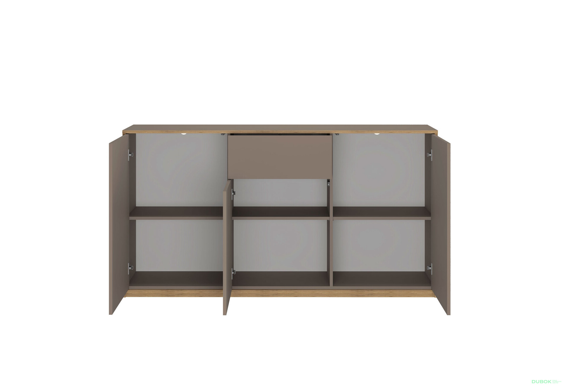 Komoda 3d1s šedý kubanit Complex - Fotografie 3 Fotografie 3 - Komoda 3d1s šedý kubanit Complex