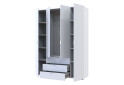 Skříň čtyřdveřová Gelar 155 cm Bílá - Fotografie 3 Fotografie 3 - Skříň čtyřdveřová Gelar 155 cm Bílá