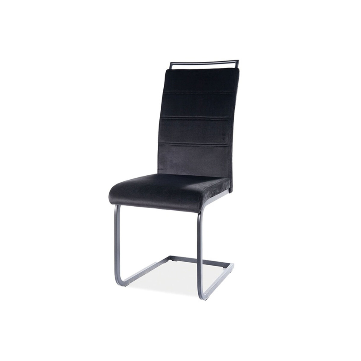 

Židle H-441 Velvet, černý 117, kov černá matná