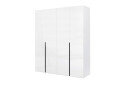 Fotografie 1 - Skříň 4D bez zrcadel, bílý lesk Mila
