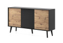 Fotografie 1 - Komoda K154 dub artisan / černý Willow