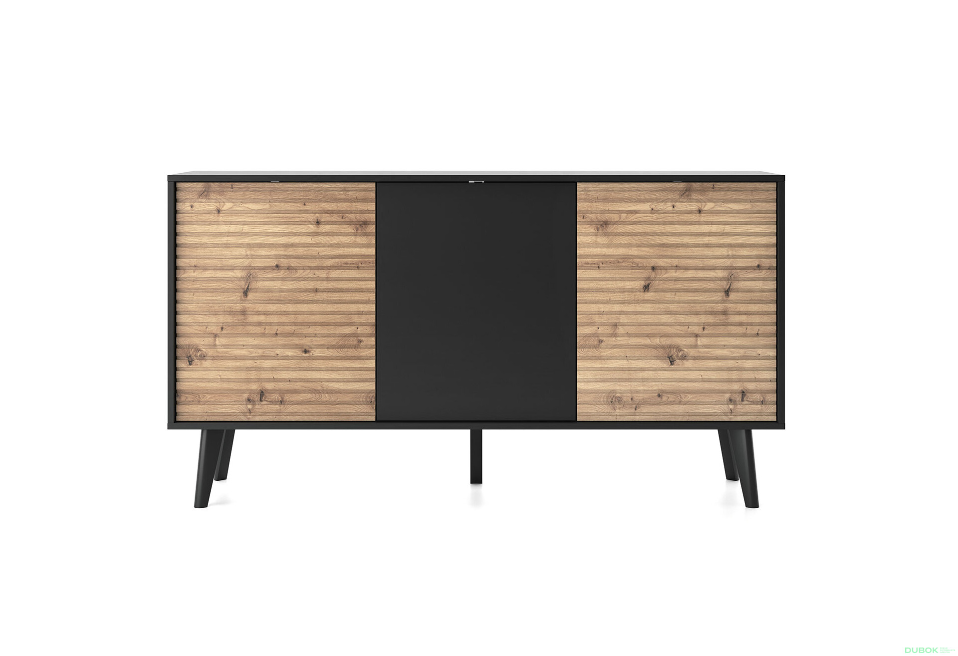 Komoda K154 dub artisan / černý Willow - Fotografie 3 Fotografie 3 - Komoda K154 dub artisan / černý Willow