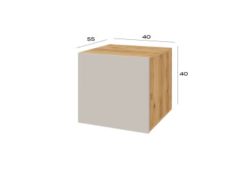 Fotografie Nástavec na skříň 40 cm dub apalačský / kašmír