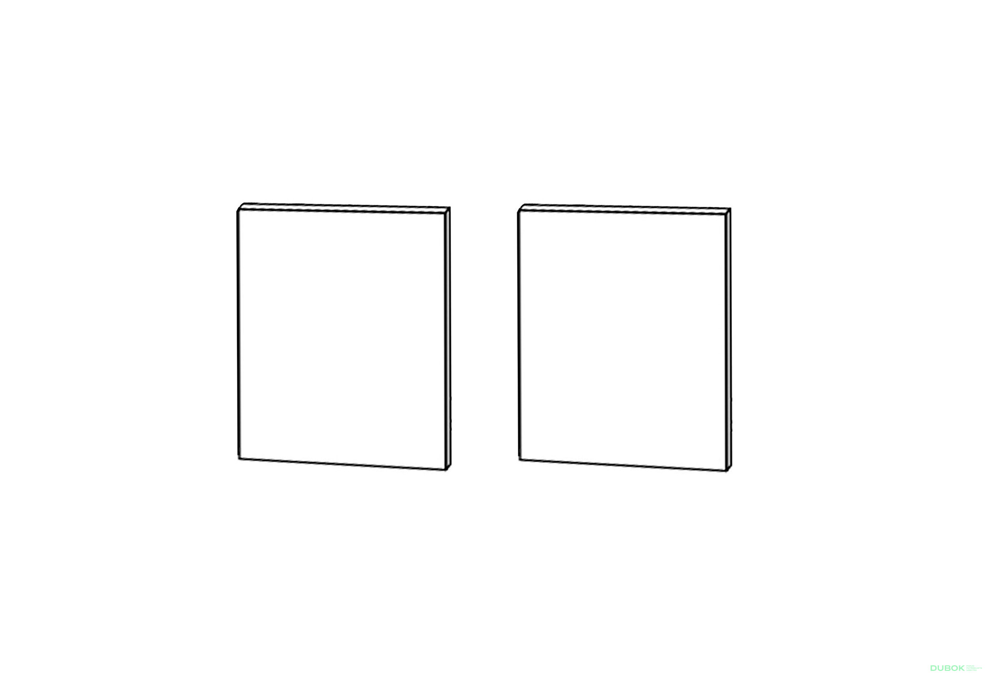 Fasáda KutV 90° 2dv 650x650 360mm Vintage Pro Blum - Fotografie 1 Fotografie 1 - Fasáda KutV 90° 2dv 650x650 360mm Vintage Pro Blum