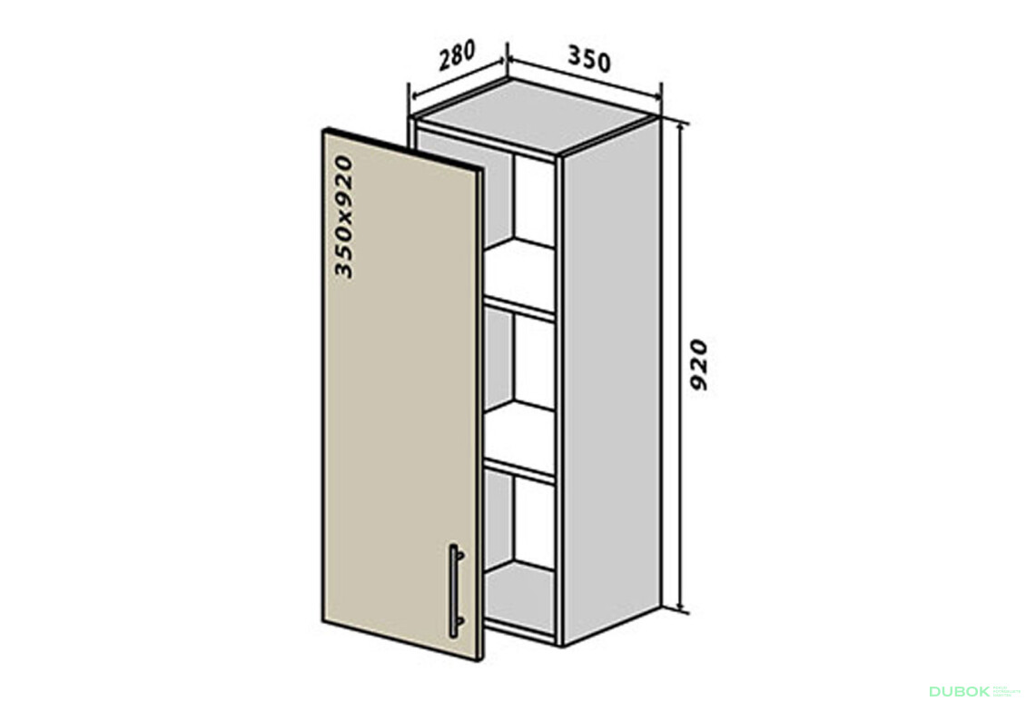 V31 Skříňka 1D 35 Prajm / Prime