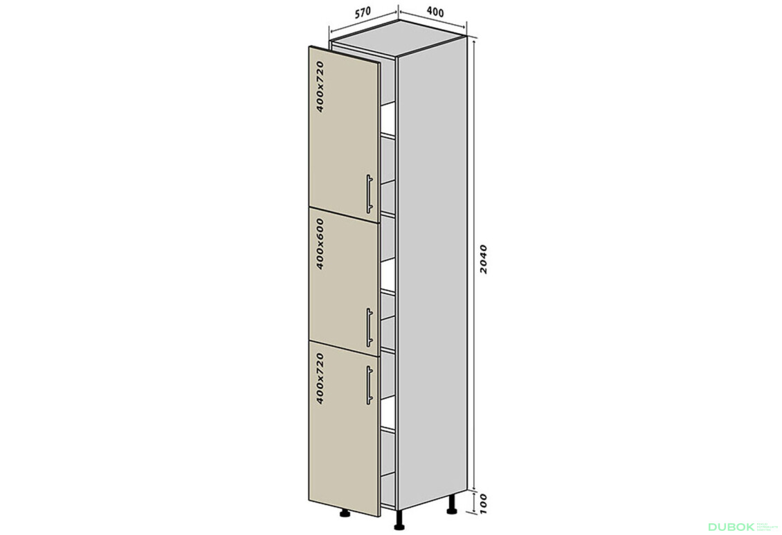 N40 Skříňka 40x214 Prajm / Prime
