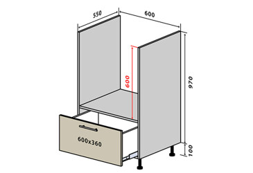N32 Skříňka pro troubu 1Š New Prajm / Prime