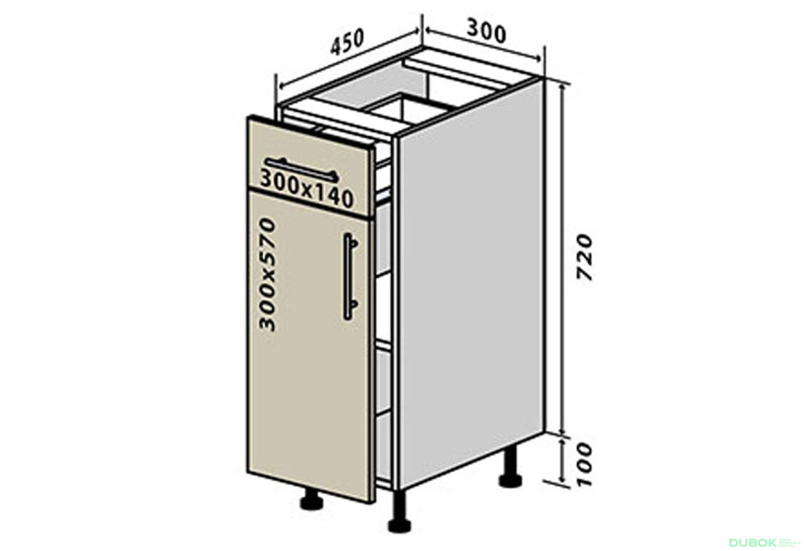N22 Skříňka 1D1Z 30 Prajm / Prime