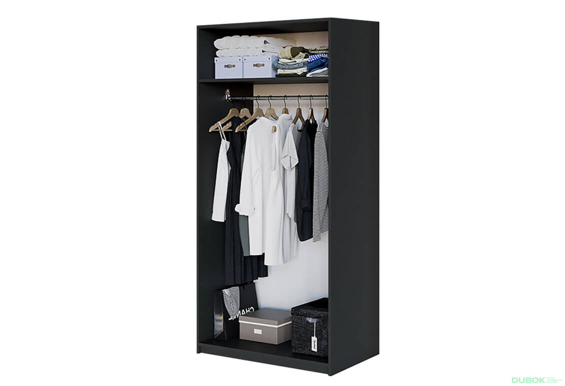 Modul №2 ŠU-1000*2050 DTD 18 mm antracit