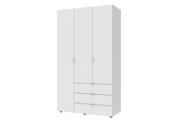 Skříň třídveřová Gelar 116.2 cm Bílá